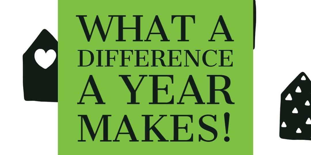 What a difference a year makes 1