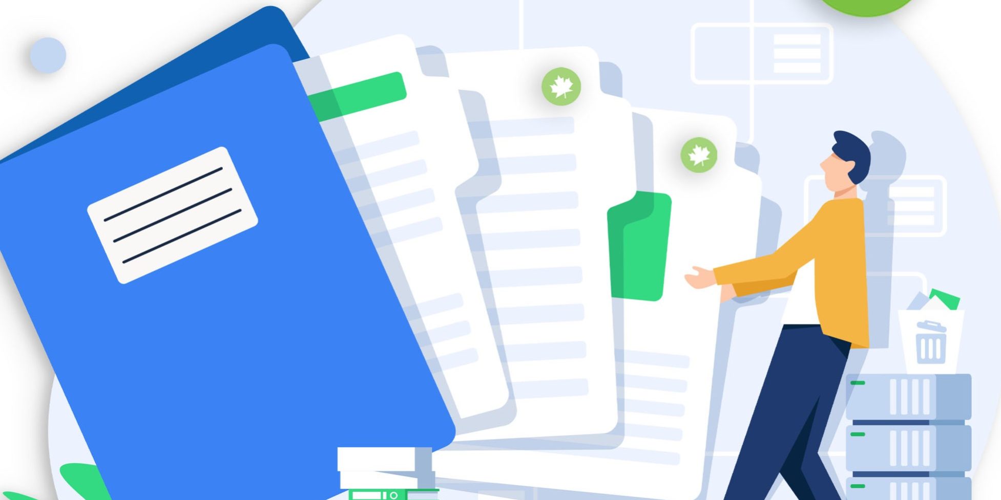 Stay Aware – Increased Cost copy WS illustration of man pulling out paperwork of folder