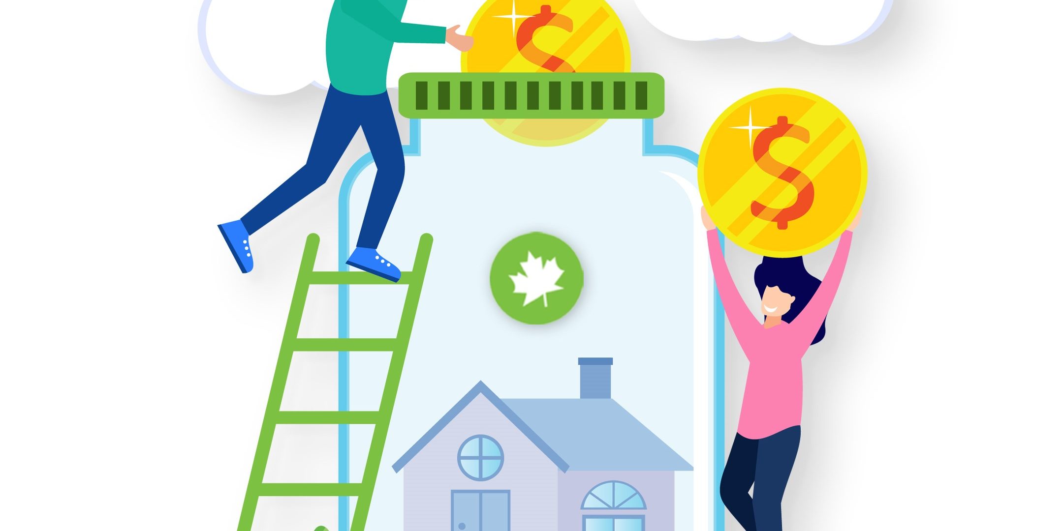 Guide To Co-Ownership copy ws Two people putting money into a jar